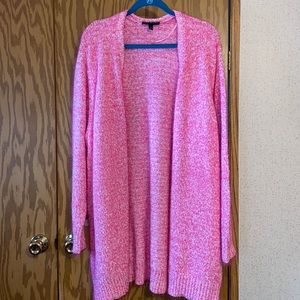 Lane Bryant Pink Eyelash Cardigan Sweater NWOT 22 / 24